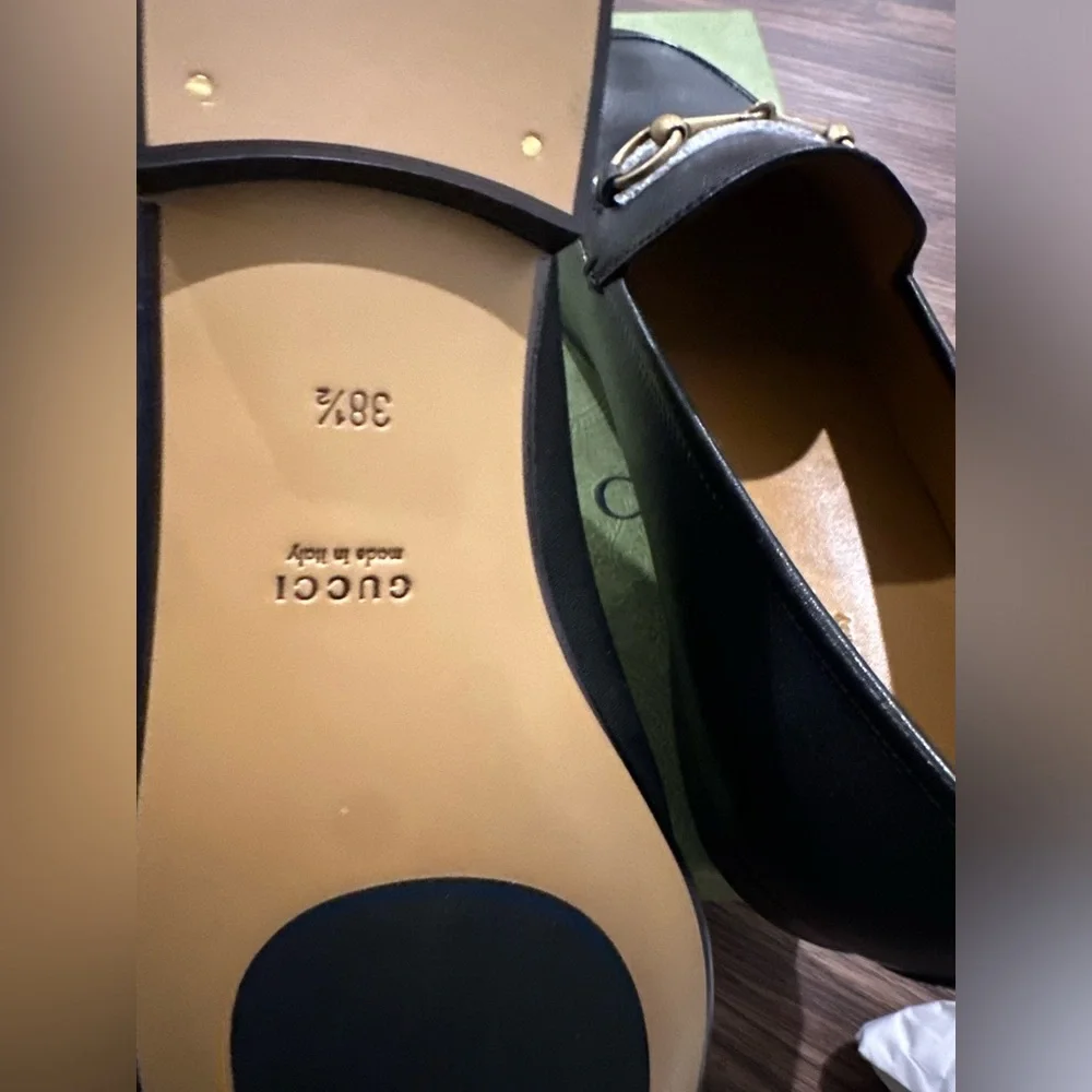 New in box Gucci Women's Moccasins Jordaan Loafers size 8.5 - Picture 6 of 9